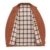 Polo Collar Straight Zipper Coat